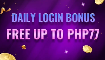 Daily login bonus promo banner