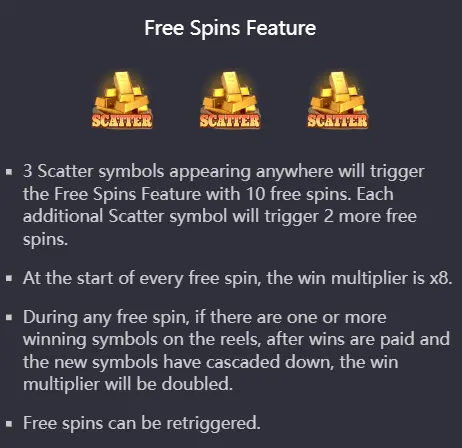 wild bounty paytable free spin